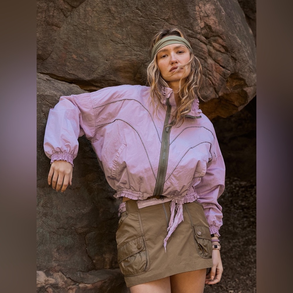 FP6-FP Movement by Free People Lavender Windbreaker Jacket